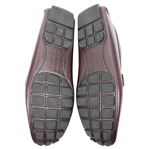 Louis Vuitton Monte Carlo Leather Drivers Loafers Burgundy Size 9 - Picture 8 of 11